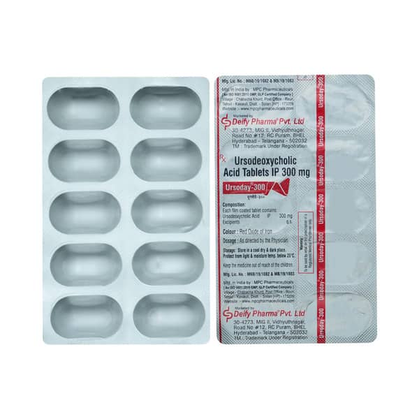 Ursoday 300mg Strip Of 10 Tablets