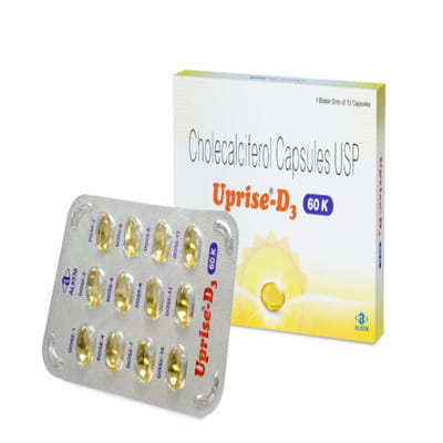 Uprise D3 60k Strip Of 12 Softgel Capsules