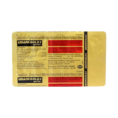 Udapa Gold 2mg Strip Of 10 Tablets