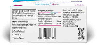 Metrohex Plus Plus Tube Of 20gm Gel