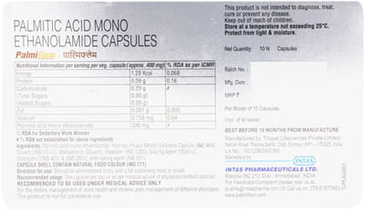 Palmiflam Strip Of 10 Capsules
