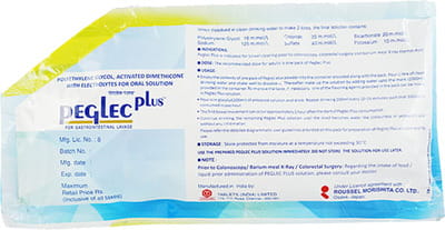 Peglec Plus Mixed Fruit And Orange Flavour Sachet Of 136.8gm Powder