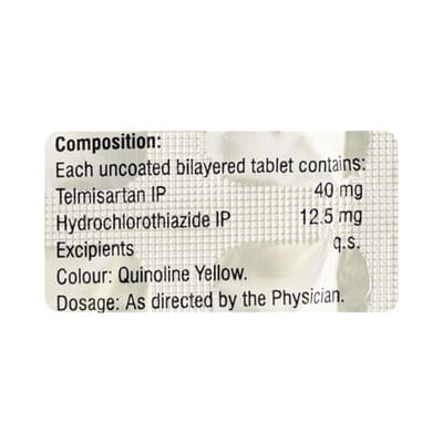 Telmiget H 40/12.5mg Strip Of 10 Tablets