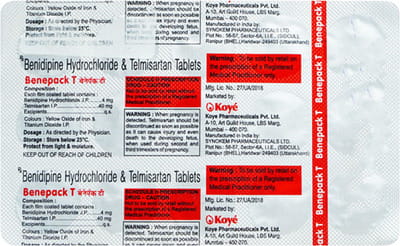 Benepack T Strip Of 15 Tablets
