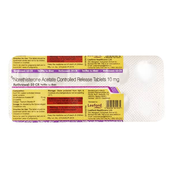Rethrowel 10mg Cr Strip Of 10 Tablets