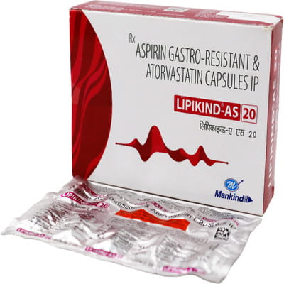 Lipikind As 20/75mg Strip Of 10 Capsules