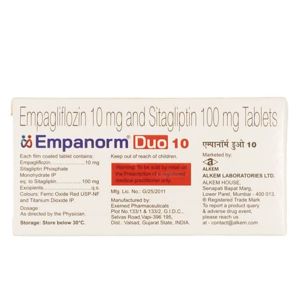 Empanorm Duo 10mg Strip Of Tablets
