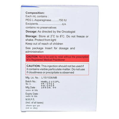 Peg L Aspatero 3750iu Vial Of 5ml Injection