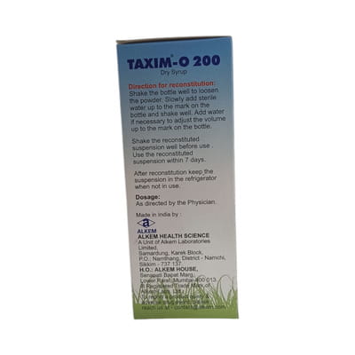 Taxim O 200mg Bottle Of 30ml Dry Syrup