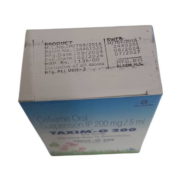 Taxim O 200mg Bottle Of 30ml Dry Syrup