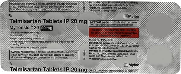 Mytenslo 20mg Strip Of 10 Tablets