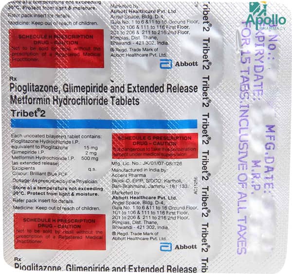 Tribet 2mg Strip Of 15 Tablets