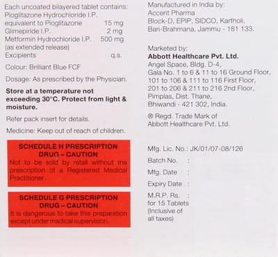 Tribet 2mg Strip Of 15 Tablets
