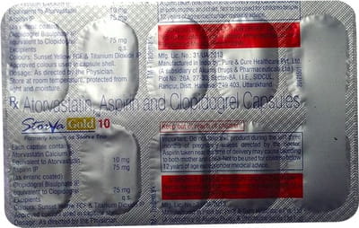 Storva Gold 10mg Strip Of 10 Capsules