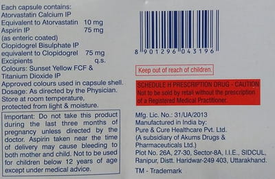 Storva Gold 10mg Strip Of 10 Capsules