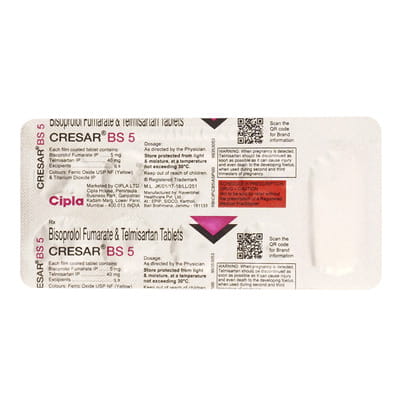 Cresar Bs 5mg Strip Of 10 Tablets
