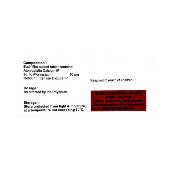 Torvazest 10mg Strip Of 10 Tablets