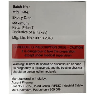 Tripin Om 20mg Strip Of 15 Tablets