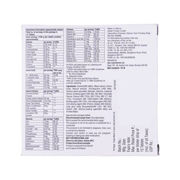 Rx Plus Strip Of 15 Tablets