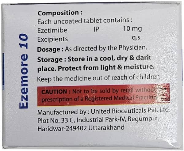 Ezemore 10Mg Strip Of 10 Tablets