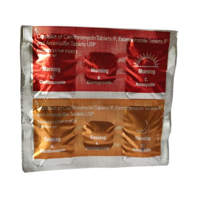 Esogress Hp Forte Strip Of 6 Combikit Tablets