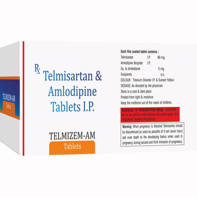 Telmizem Am Strip Of 10 Tablets