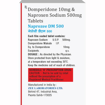 Naprozee Dm 500mg Strip Of 10 Tablets