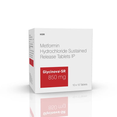Glycinova Sr 850mg Strip Of 10 Tablets