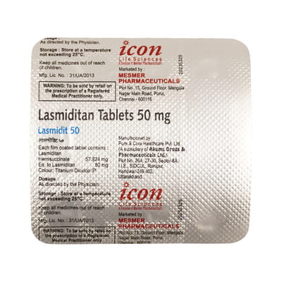 Lasmidit 50mg Strip Of 4 Tablets