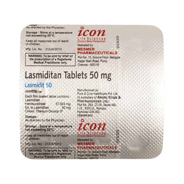 Lasmidit 50Mg Strip Of 4 Tablets