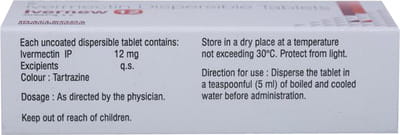 Ivernew 12mg Strip Of 10 Tablets