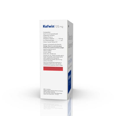 Kefwin 125mg Bottle Of 30ml Dry Suspension