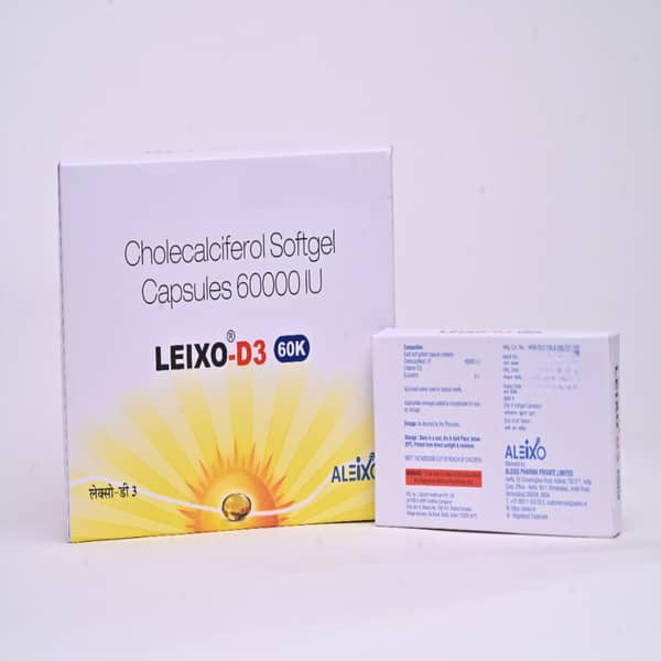 Leixo D3 60K Strip Of 8 Softgel Capsules