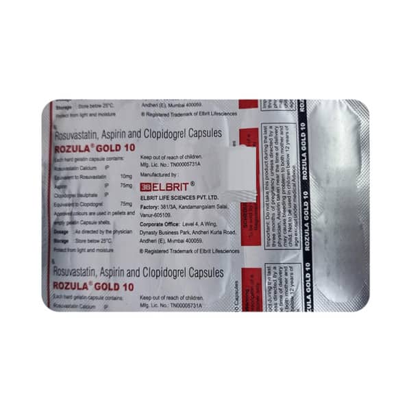 Rozula Gold 10Mg Strip Of 10 Tablets
