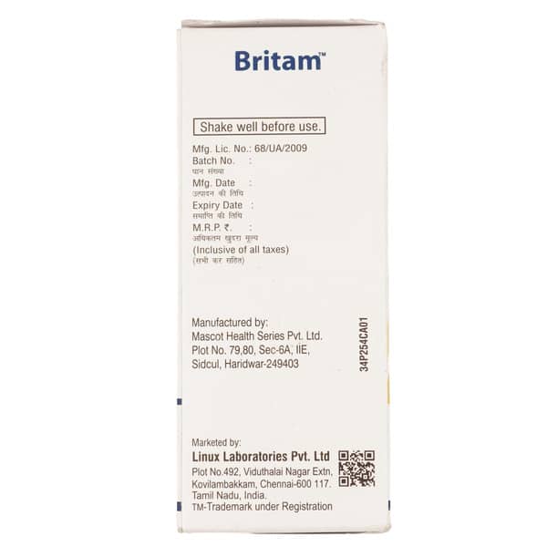 Britam Bottle Of 100Ml Oral Solution