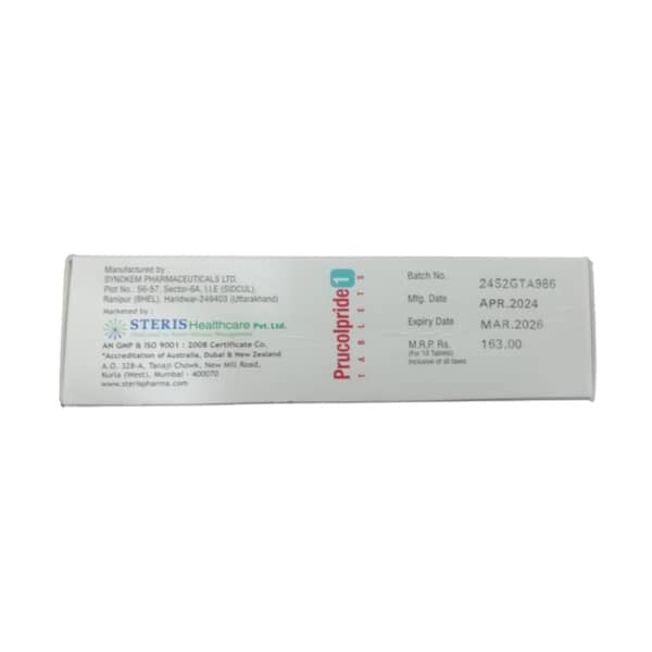 Prucolpride 1Mg Strip Of 10 Tablets
