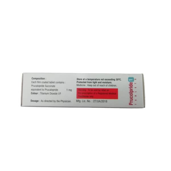 Prucolpride 1Mg Strip Of 10 Tablets