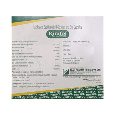 Rinifol Strip Of 15 Capsules