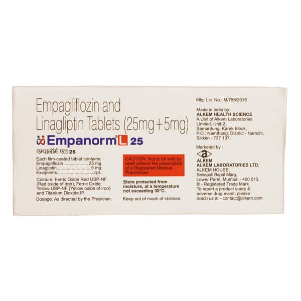 Empanorm L 25mg Strip Of 10 Tablets