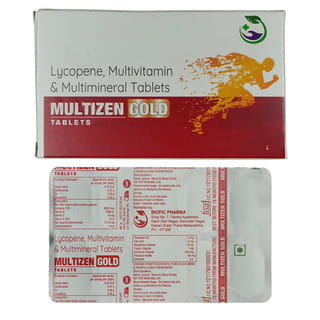 Multizen Gold Strip Of 10 Tablets
