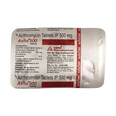 Azita 500mg Strip Of 3 Tablets