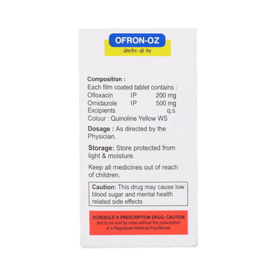 Ofron Oz Strip Of 10 Tablets