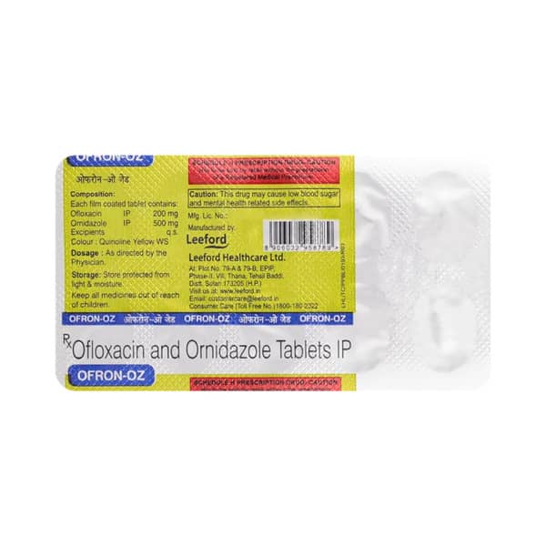 Ofron Oz Strip Of 10 Tablets