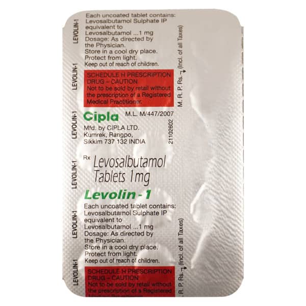 Levolin 1Mg Strip Of 15 Tablets