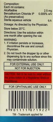 Cafta Bottle Of 5ml Eye Drops