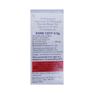 Xone Ceff 500 Mg Injection 1 No'S