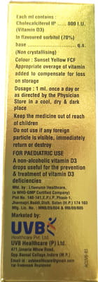 D3 Health Bottle Of 15ml Drops