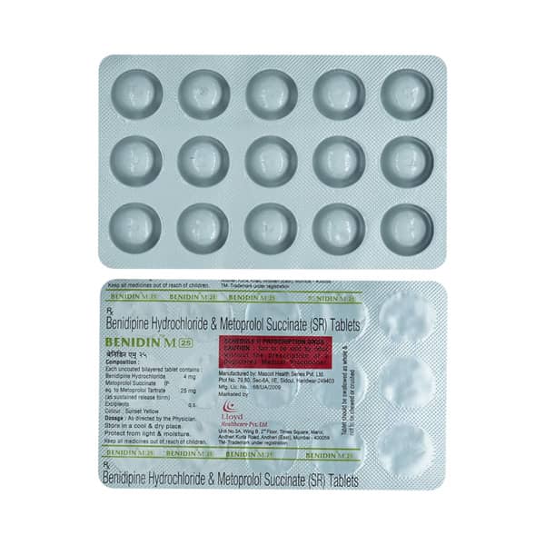 Benidin M 25mg Strip Of 15 Tablets