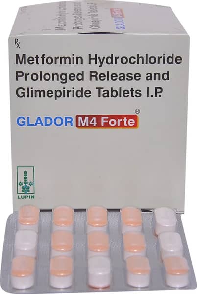 Glador M 4Mg Forte Strip Of 15 Tablets