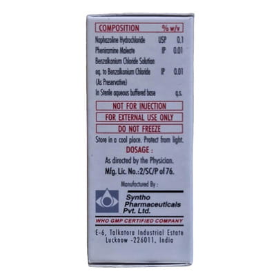 Mezol Bottle Of 10ml Eye Drops (New Formulation)